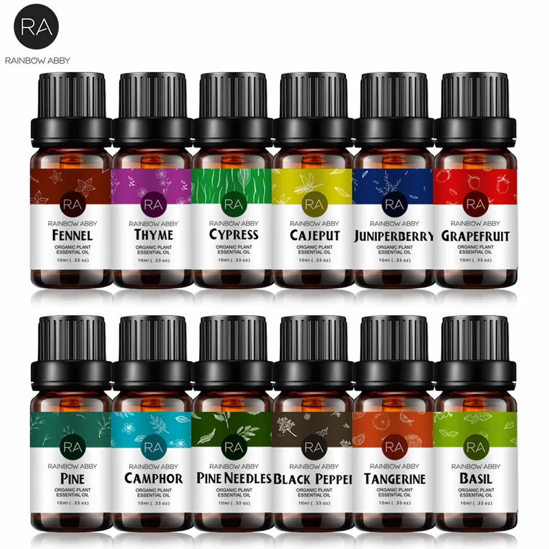 

Body Massage Essential Oils 10ml Water-soluble Jasmine Rose Skin Care Oil Natural Aromatherapy Oil 16pcs/set 45 Flavors Optional