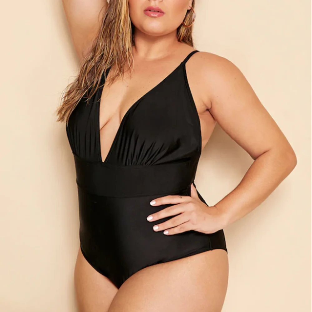 Solid Deep V One Piece Swimsuit Plus Size Swimwear Women Sexy Monokini Plunge Swimsuit Swimming Suit for Women Sexy Swimsuit
Solid Deep V One Piece Swimsuit Plus Size Swimwear Women Sexy Monokini Plunge Swimsuit Swimming Suit for Women Sexy Swimsuit