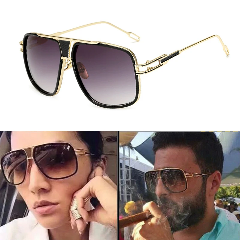 2019 Classic luxury Brand men's designer Large frame sunglasses 18K gold Vintage women sun glasses grandmaster UV400 male Female
2019 Classic luxury Brand men's designer Large frame sunglasses 18K gold Vintage women sun glasses grandmaster UV400 male Female