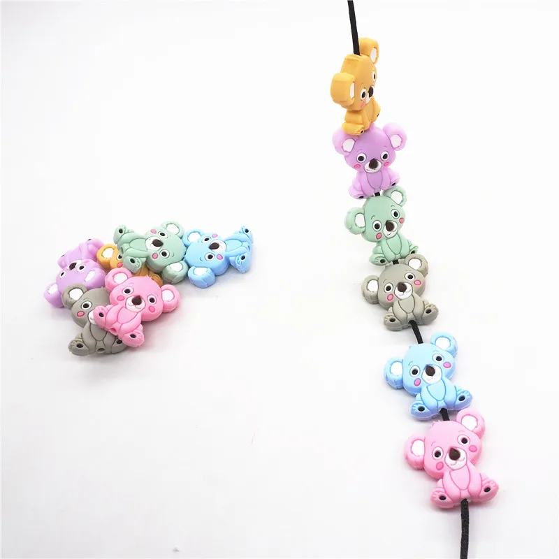 Chengkai 10pcs Silicone Koala Teether Beads DIY Animal Baby Shower Teething Montessori Sensory Cartoon Jewelry Beads BPA Free
Chengkai 10pcs Silicone Koala Teether Beads DIY Animal Baby Shower Teething Montessori Sensory Cartoon Jewelry Beads BPA Free