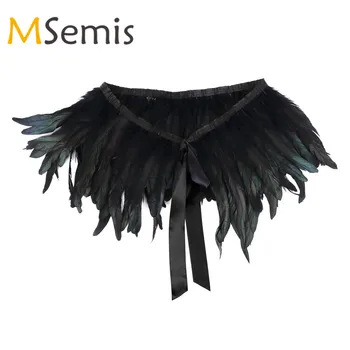 Women Stoles Iridescent Rooster Hackle Natural Feather Collar Cape Stole Shawl Collar Shrug Cape feather Shawl with Ribbon Ties
Women Stoles Iridescent Rooster Hackle Natural Feather Collar Cape Stole Shawl Collar Shrug Cape feather Shawl with Ribbon Ties