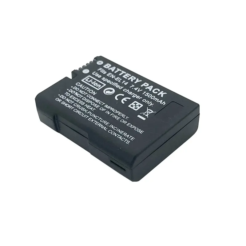 EN-EL14 EN-EL14A 1500mAh 7.4V Digital Rechargeable Camera Battery for Nikon D5300 D5200 D5100 D3200 D3100 D3300 P7000
EN-EL14 EN-EL14A 1500mAh 7.4V Digital Rechargeable Camera Battery for Nikon D5300 D5200 D5100 D3200 D3100 D3300 P7000