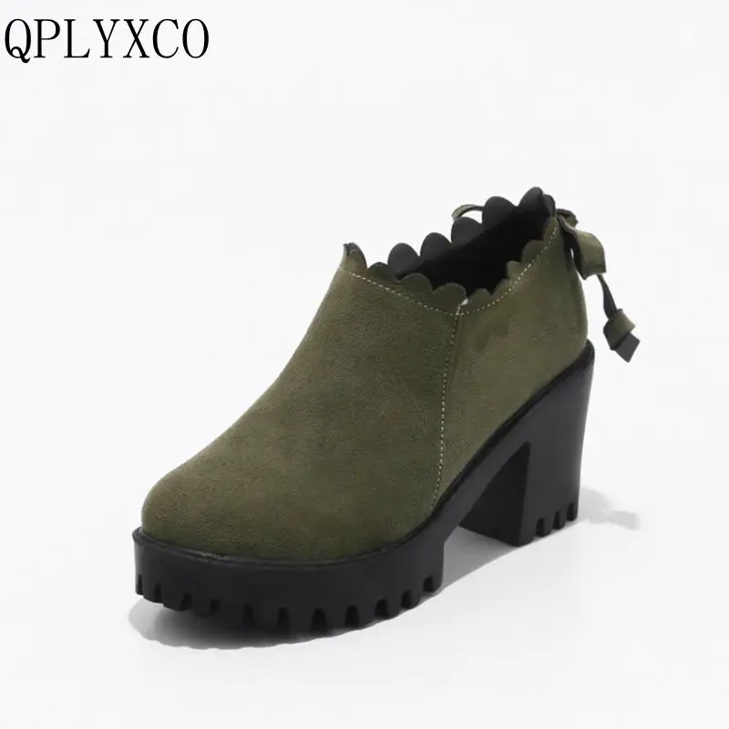 QPLYXCO 2017 New Sale Size 33-43 Spring Autumn Winter Women Boots Platforms High Heel Ankle Boots Solid Zipper pumps shoes 957
QPLYXCO 2017 New Sale Size 33-43 Spring Autumn Winter Women Boots Platforms High Heel Ankle Boots Solid Zipper pumps shoes 957