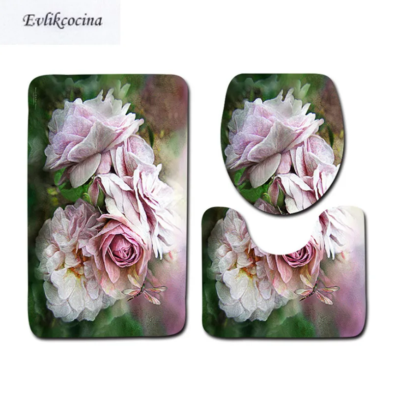 Free Shipping 3pcs Flowers Banyo Bathroom Carpet Toilet U Type Bath Mats Set Non Slip Pad Tapis Salle De Bain Alfombra Bano
Free Shipping 3pcs Flowers Banyo Bathroom Carpet Toilet U Type Bath Mats Set Non Slip Pad Tapis Salle De Bain Alfombra Bano