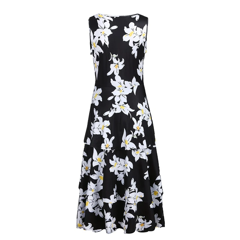 Maternity Dresses Nursing Breastfeeding Women Maternity Sleeveless Comfy Floral Print Nursing Dress For Breastfeeding C10% (4)