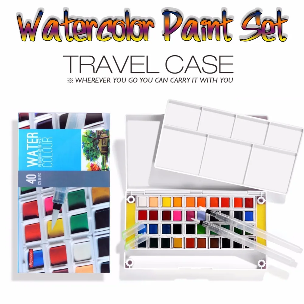 Superior High Quality Solid Watercolor Paints 12/18/24/30/36/40/48 Colors Half Pans Pigment Set For Artist Drawing Art Supplies
Superior High Quality Solid Watercolor Paints 12/18/24/30/36/40/48 Colors Half Pans Pigment Set For Artist Drawing Art Supplies