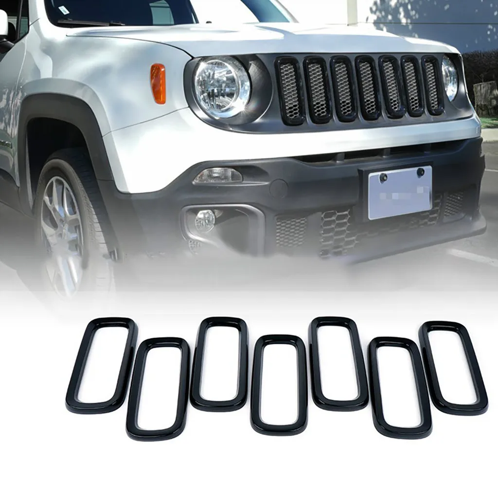 7PCS Black ABS Car Exterior Insert Trim Front Grille Cover Ring Decoration Stickers For Jeep Renegade 2015-2019 Car Styling #20
7PCS Black ABS Car Exterior Insert Trim Front Grille Cover Ring Decoration Stickers For Jeep Renegade 2015-2019 Car Styling #20