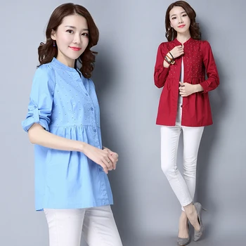 2xl plus big size blusas feminina 2017 new korean spring autumn women new cute sweet shirts female A2899
2xl plus big size blusas feminina 2017 new korean spring autumn women new cute sweet shirts female A2899
