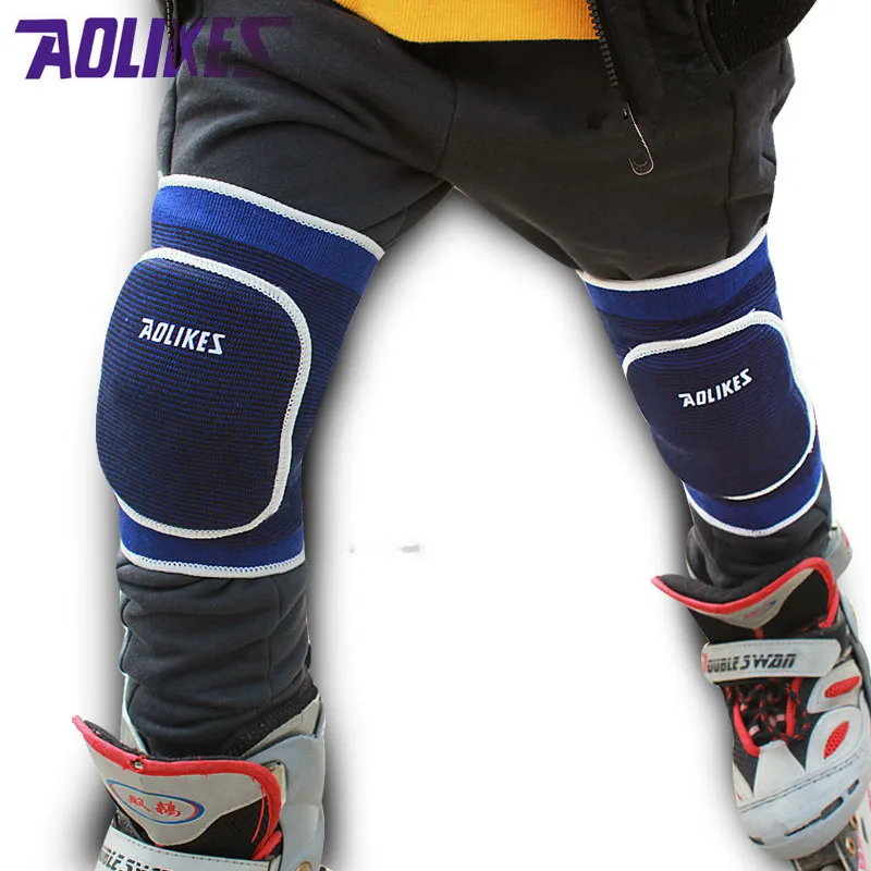 

AOLIKES 1 Pair 2-14 Kids Dance Roller Skating Skateboard Cycling Sponge Knee Pads Anti-crash Knee Protectors For Children