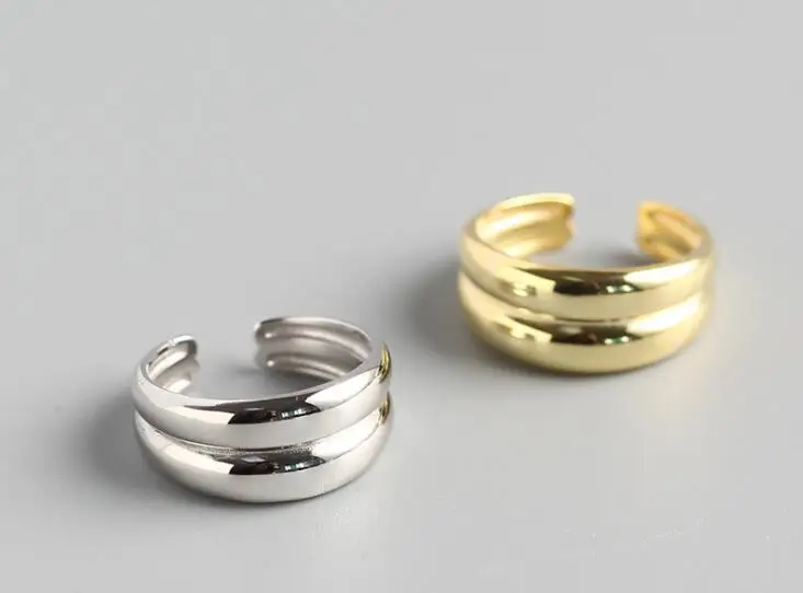 1pc Minimalist Authentic S925 Sterling Silver Fine Jewelry INS Geometric Double Layer Simple Rounded ring Open adjust J436
1pc Minimalist Authentic S925 Sterling Silver Fine Jewelry INS Geometric Double Layer Simple Rounded ring Open adjust J436