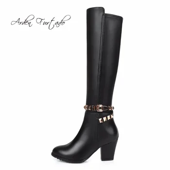 Arden Furtado custom winter genuine leather high heels 7cm knee high boots fashion shoes woman platform metal buckle plush boots
Arden Furtado custom winter genuine leather high heels 7cm knee high boots fashion shoes woman platform metal buckle plush boots