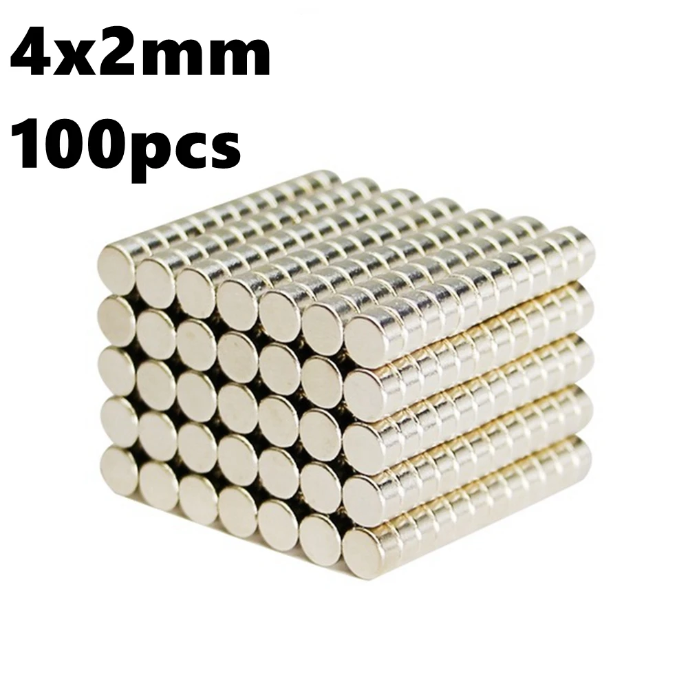 Neodymium Magnets 100pcs 4mm x 2mm Super Powerful Magnetic Bulk Small Round NdFeB 4x2 N35 Permanent Gallium Metal Imanes
Neodymium Magnets 100pcs 4mm x 2mm Super Powerful Magnetic Bulk Small Round NdFeB 4x2 N35 Permanent Gallium Metal Imanes