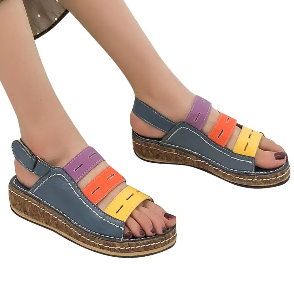 Women Summer Platform Strap Sandal Leather Sandals Ladies Roman Wedges Casual Peep Toe Sandals Plus Size sandales femme 2019
Women Summer Platform Strap Sandal Leather Sandals Ladies Roman Wedges Casual Peep Toe Sandals Plus Size sandales femme 2019