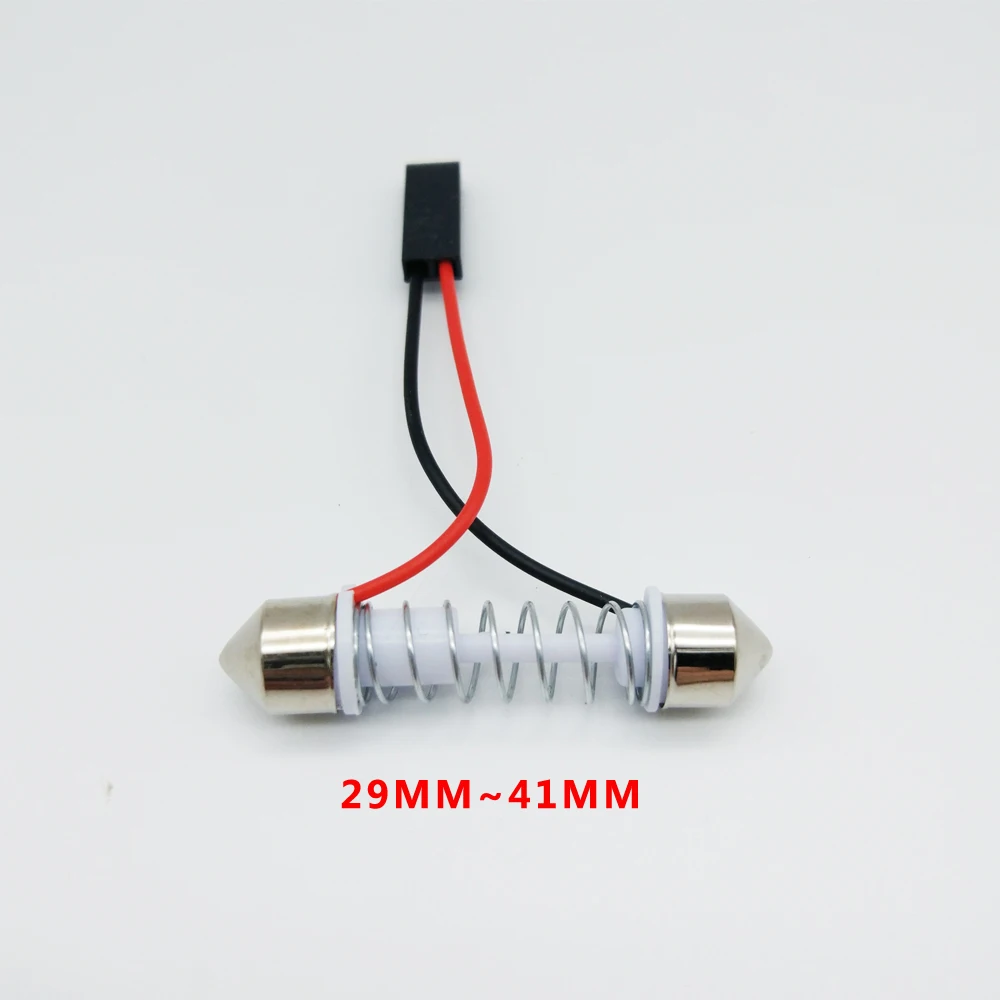 50PCSs/Lot Festoon socket Adapter 29mm-41mm Connector For Car Vehicle LED Panel Lamps Dome Lights Festoon Adapter
50PCSs/Lot Festoon socket Adapter 29mm-41mm Connector For Car Vehicle LED Panel Lamps Dome Lights Festoon Adapter