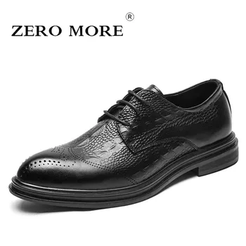 ZERO MORE Pointed Toe Mens Shoes Casual Formal Crocodile Designer Shoes Men 2019 Lace Up Brogues Derby Shoes Luxury Brand Dress
ZERO MORE Pointed Toe Mens Shoes Casual Formal Crocodile Designer Shoes Men 2019 Lace Up Brogues Derby Shoes Luxury Brand Dress