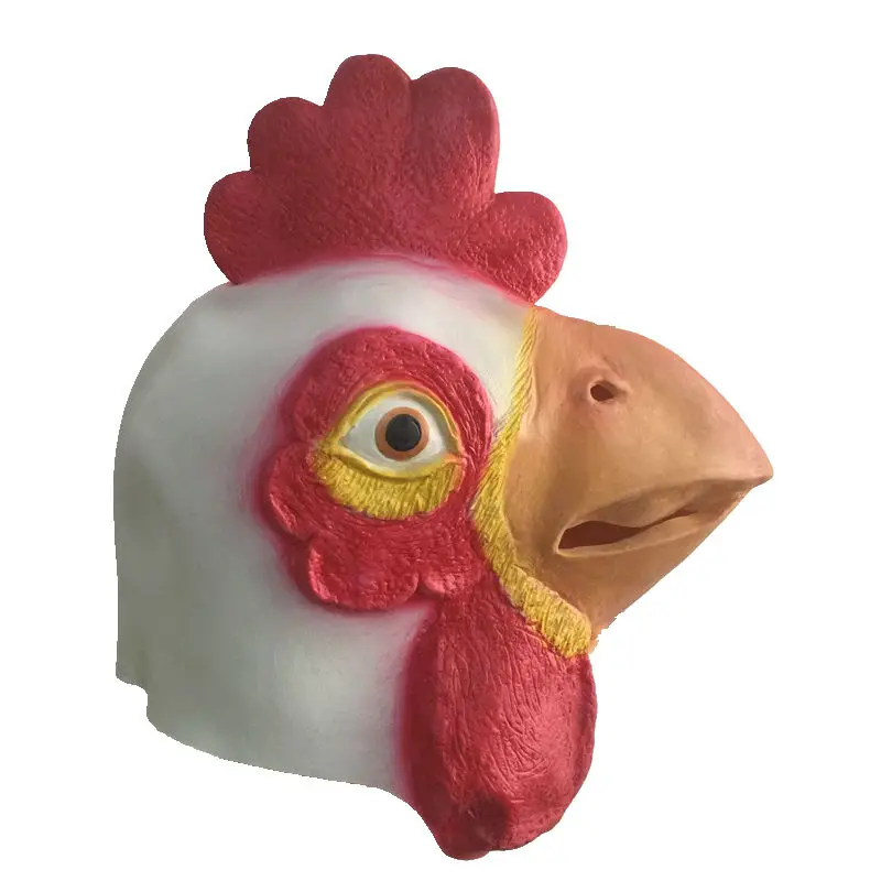 Horror Chicken Head Latex Mask Full Face Halloween Animal Rubber Masks Masquerade Costume Cosplay Fancy Dress Props Adult Size
Horror Chicken Head Latex Mask Full Face Halloween Animal Rubber Masks Masquerade Costume Cosplay Fancy Dress Props Adult Size