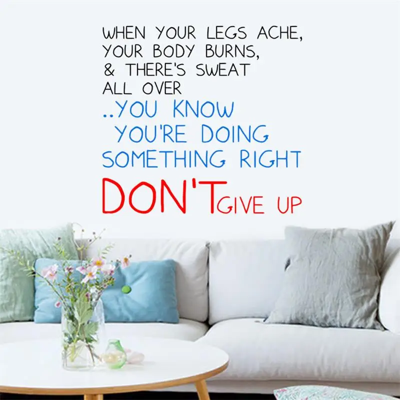 Don't Give Up When You Ache inspiring quotes Wall Stickers Decals Vinyl Removable hospital Murals
Don't Give Up When You Ache inspiring quotes Wall Stickers Decals Vinyl Removable hospital Murals
