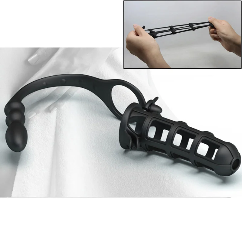 Soft Sex Anal Beads Plug With Scrotum Ring & Penis Ring,Penis Enlarger Cock Ring Butt Plug Clitoris Prostate Stimulated Massager