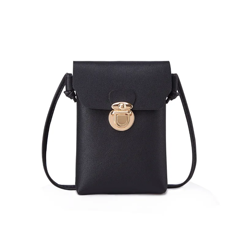 Mobile Phone Mini Bags Small Clutches Shoulder Bag Leather Women Handbag Black Clutch Purse Handbag fashion simple flap
Mobile Phone Mini Bags Small Clutches Shoulder Bag Leather Women Handbag Black Clutch Purse Handbag fashion simple flap