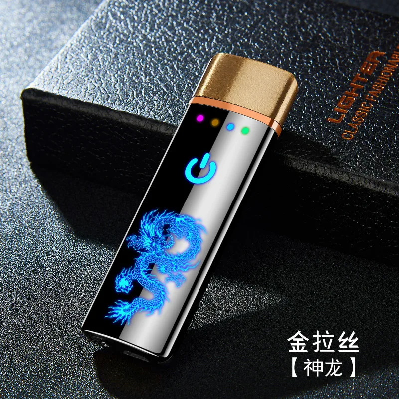 Brushed ultra-thin LED surface screen touch sensor switch USB charging lighter windproof
Brushed ultra-thin LED surface screen touch sensor switch USB charging lighter windproof