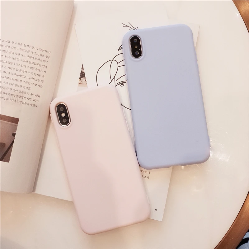 Macaroon Candy Pink Color Simple Case For iPhone 6 6s 7 8 Plus X Full Protect TPU Silicone Frosted Matte Capa Fundas Phone Cover
Macaroon Candy Pink Color Simple Case For iPhone 6 6s 7 8 Plus X Full Protect TPU Silicone Frosted Matte Capa Fundas Phone Cover