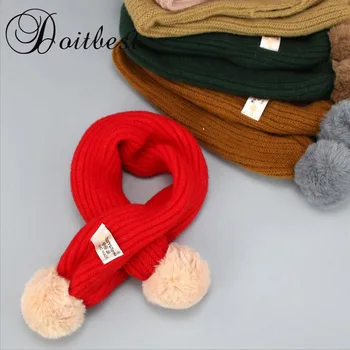 Doitbest 2-8 Y Children winter 2018 Candy colors knitted winter scarf 11 colors warm Hairball kids scarves boy girls collar
Doitbest 2-8 Y Children winter 2018 Candy colors knitted winter scarf 11 colors warm Hairball kids scarves boy girls collar