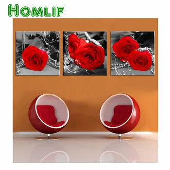 3 Pieces Red Black and White Rose Flower home decoration,5D Diamond Painting,Cross Stitch,3D,Diamond Mosaic,Diamond Embroidery
3 Pieces Red Black and White Rose Flower home decoration,5D Diamond Painting,Cross Stitch,3D,Diamond Mosaic,Diamond Embroidery