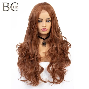 BCHR Long Wave Auburn Red Middle Part Synthetic Brown Wigs for Women Glueless 13*4 Lace Front Wig For Black Women
BCHR Long Wave Auburn Red Middle Part Synthetic Brown Wigs for Women Glueless 13*4 Lace Front Wig For Black Women