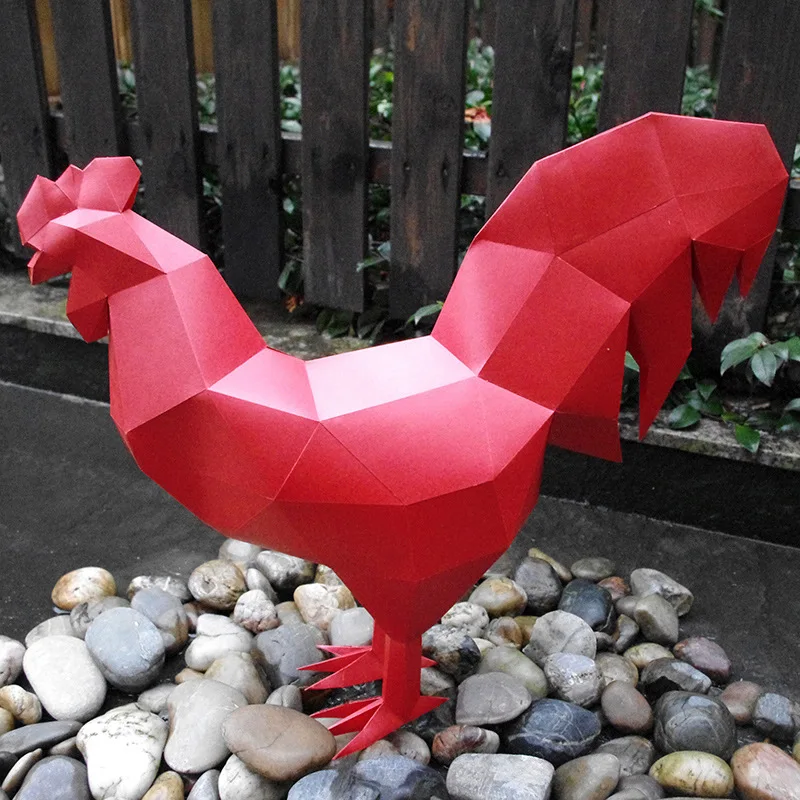 3D Jigsaw Puzzle Children Toys Beneficial Wisdom Diy Paper Quality Model Manual Three-dimensional Paper Model-Rooster(18 pages)
3D Jigsaw Puzzle Children Toys Beneficial Wisdom Diy Paper Quality Model Manual Three-dimensional Paper Model-Rooster(18 pages)