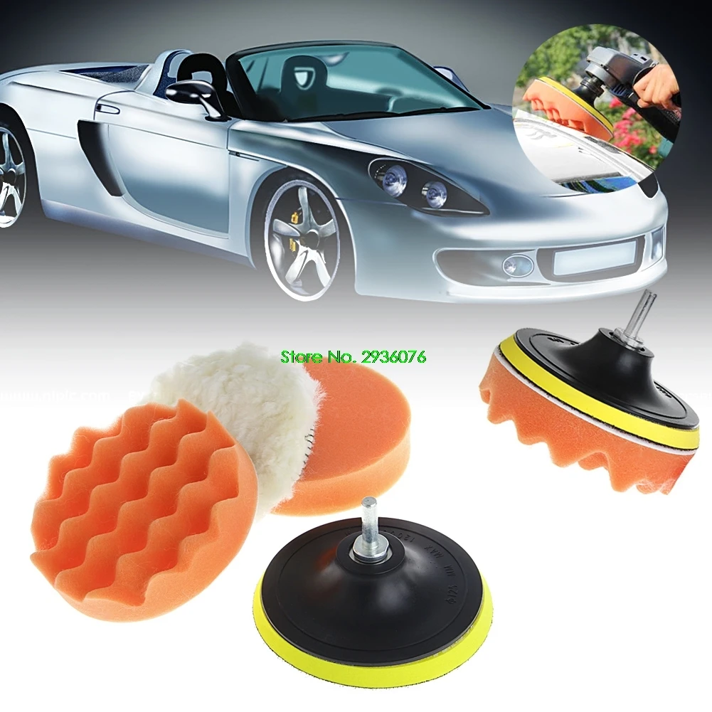 2018 New 5Pcs/Lot 5 Inch 125mm M10 Sponge Waxing Buffing Polishing Pad Kit with Drill Adapter Drop Shipping Support
2018 New 5Pcs/Lot 5 Inch 125mm M10 Sponge Waxing Buffing Polishing Pad Kit with Drill Adapter Drop Shipping Support