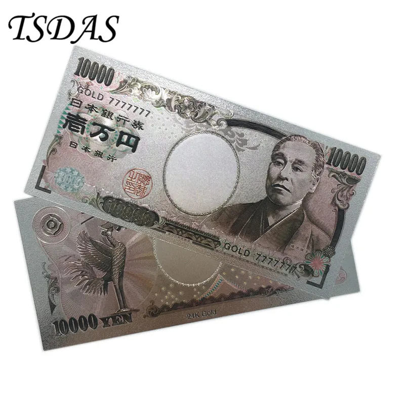 Free Shipping 10pcs/lot Japan Silver Banknotes, 10000 Yen Gold Banknote For Home Decoration
Free Shipping 10pcs/lot Japan Silver Banknotes, 10000 Yen Gold Banknote For Home Decoration