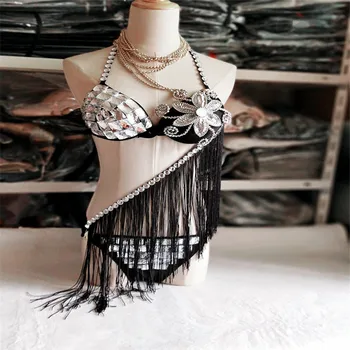 EC24 Ballroom dance singer costumes stage show wears bikini Rhinestone bra party bar catwalk model performance dress cloth disco
EC24 Ballroom dance singer costumes stage show wears bikini Rhinestone bra party bar catwalk model performance dress cloth disco