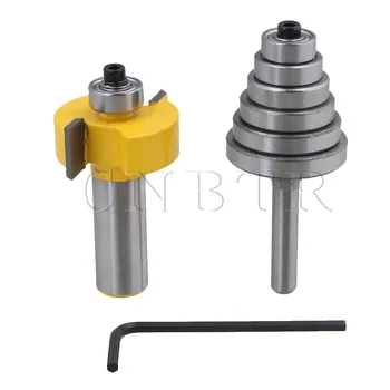 CNBTR Yellow Silver Carbide 1/2 Inch Shank Rabbet Router Bit with 6 Bearings Adjust L-Slot Width Woodworking Carpentry Tools
CNBTR Yellow Silver Carbide 1/2 Inch Shank Rabbet Router Bit with 6 Bearings Adjust L-Slot Width Woodworking Carpentry Tools