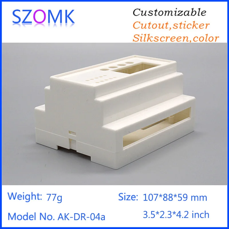 din rail enclosure for electronics device box (4 pcs) 107*88*59mm PCL plastic enclosure for pcb industrial enclosure cabinet
din rail enclosure for electronics device box (4 pcs) 107*88*59mm PCL plastic enclosure for pcb industrial enclosure cabinet