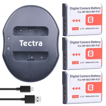 Tectra 3pcs NP-BG1 NP BG1 1800mAh/Li-ion battery + USB Dual Charger for Sony DSC-W30 DSC-W300 DSC-W35 DSC-W50
Tectra 3pcs NP-BG1 NP BG1 1800mAh/Li-ion battery + USB Dual Charger for Sony DSC-W30 DSC-W300 DSC-W35 DSC-W50