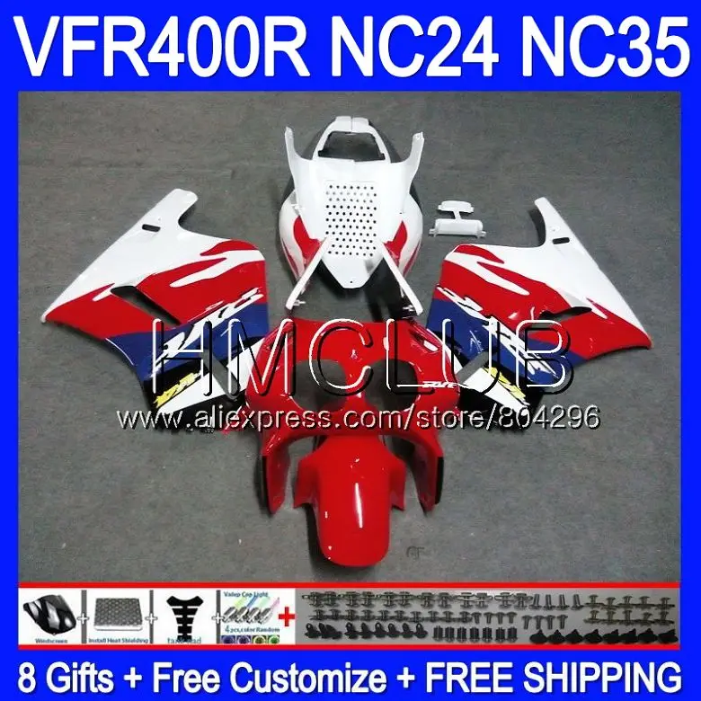 RVF400R For HONDA VFR400 R NC24 V4 VFR400R 87 88 94 95 96 91HM.2 RVF VFR 400 NC35 1987 1988 1994 1995 1996 Red white Fairing
RVF400R For HONDA VFR400 R NC24 V4 VFR400R 87 88 94 95 96 91HM.2 RVF VFR 400 NC35 1987 1988 1994 1995 1996 Red white Fairing