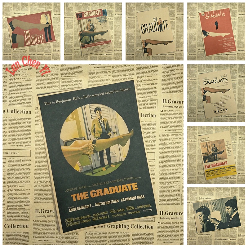 The Graduate Movie Kraft Paper Poster Bar Cafe Vintage High quality Printing Drawing core Decorative Painting
The Graduate Movie Kraft Paper Poster Bar Cafe Vintage High quality Printing Drawing core Decorative Painting