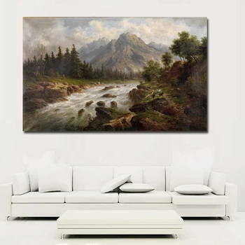 SELFLESSLY Natural Classic Landscape Oil Paintings HD Print River,Tree,Castle Picture Printed Posters For Living Room Wall Art
SELFLESSLY Natural Classic Landscape Oil Paintings HD Print River,Tree,Castle Picture Printed Posters For Living Room Wall Art