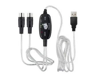 LBSC USB to MIDI Interface Cable Adapter 6Ft 2M USB to Midi In-Out Converter Music Keyboard Piano to PC Laptop
LBSC USB to MIDI Interface Cable Adapter 6Ft 2M USB to Midi In-Out Converter Music Keyboard Piano to PC Laptop
