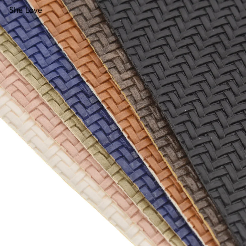 She Love A4 Synthetic Faux Leather Fabric Embossed Weaving Grain Fabric For DIY Bows Bags Sewing Materials
She Love A4 Synthetic Faux Leather Fabric Embossed Weaving Grain Fabric For DIY Bows Bags Sewing Materials