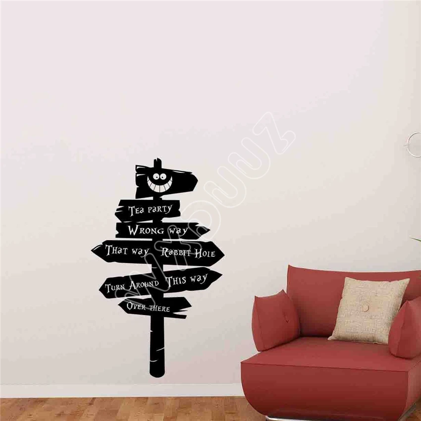 2018 New Stickers Wxduuz Alice In Wonderland Road Sign Wall Decal Vinyl Sticker Children Decor Poster Living Room Space B387
2018 New Stickers Wxduuz Alice In Wonderland Road Sign Wall Decal Vinyl Sticker Children Decor Poster Living Room Space B387