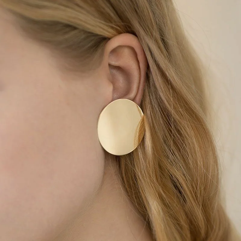 Round Fashion Statement Earrings 2018 Gold Color coin Geometric stud Earrings For Women vintage Earing modern punk Jewelry
Round Fashion Statement Earrings 2018 Gold Color coin Geometric stud Earrings For Women vintage Earing modern punk Jewelry