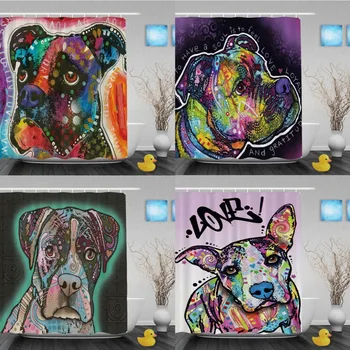 Cute Dog Boxer Shower Curtain Lightness Animal Bathroom Shower Curtains Custom Home Decor Waterproof Polyester Bathroom Curtain
Cute Dog Boxer Shower Curtain Lightness Animal Bathroom Shower Curtains Custom Home Decor Waterproof Polyester Bathroom Curtain