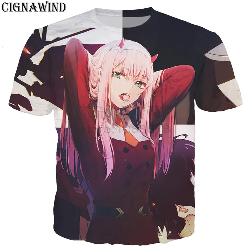 Latest Harajuku style Anime Zero Two Darling In The FranXX t shirt men/women 3D print t-shirts hip hop tshirt streetwear tops
Latest Harajuku style Anime Zero Two Darling In The FranXX t shirt men/women 3D print t-shirts hip hop tshirt streetwear tops