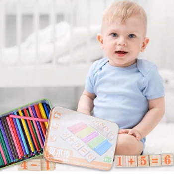 Children Wooden Arithmetic Figures Teaching Aids Calculation Infants Boxes Counting Sticks Early Learning Educational Maths Toy
Children Wooden Arithmetic Figures Teaching Aids Calculation Infants Boxes Counting Sticks Early Learning Educational Maths Toy