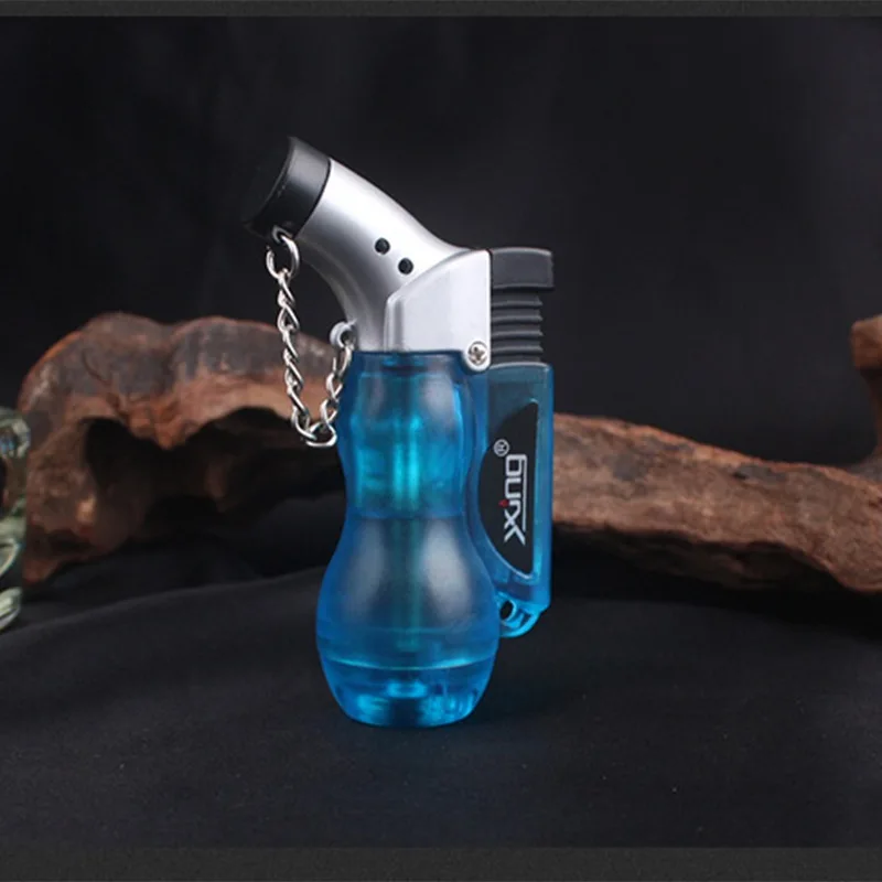 

Visible Gas Butane Jet Lighter Turbine Torch Lighter Fireproof Windproof Spray Gun Metal Lighter 1300 C Gas Free Cigarette Acces