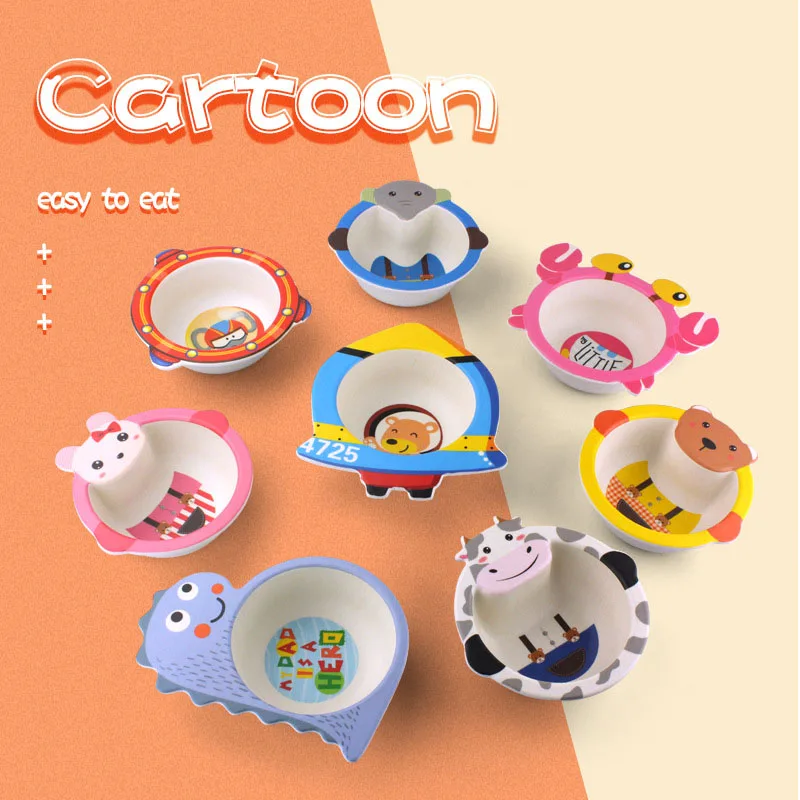 Cartoon baby feeding bowl Environmental Natural bamboo fiber child tableware Infant Toddler Portable Plate NBB0321
Cartoon baby feeding bowl Environmental Natural bamboo fiber child tableware Infant Toddler Portable Plate NBB0321