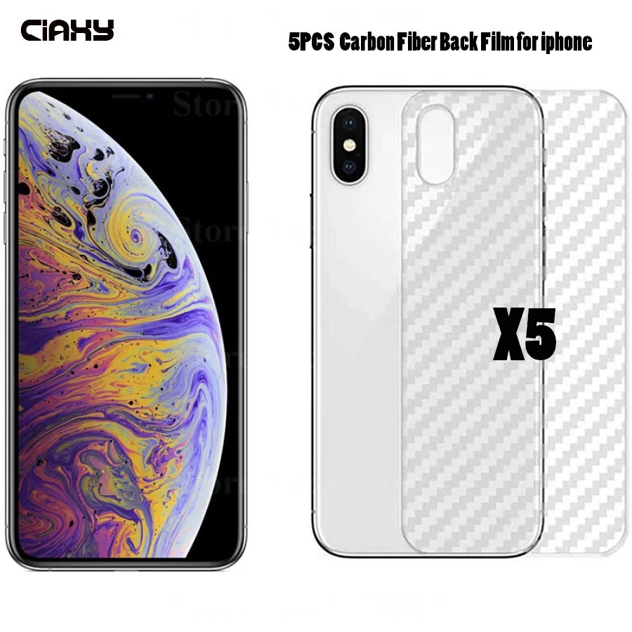5Pcs Back Soft Screen Protector For iPhone 11 Pro Max 2019 Protective Film 3D Carbon Fiber For iPhone XS XR X 8 7 6 Plus 11 Pro
5Pcs Back Soft Screen Protector For iPhone 11 Pro Max 2019 Protective Film 3D Carbon Fiber For iPhone XS XR X 8 7 6 Plus 11 Pro