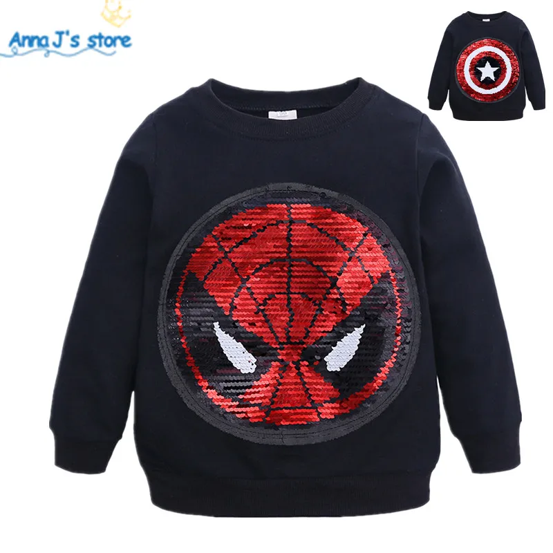 Cartoon Sequin Pattern Sweatshirts Children Long Sleeve Tops boys T-shirt Girls Pullover Blouse Kids Clothes Spring Autumn ZX378
Cartoon Sequin Pattern Sweatshirts Children Long Sleeve Tops boys T-shirt Girls Pullover Blouse Kids Clothes Spring Autumn ZX378