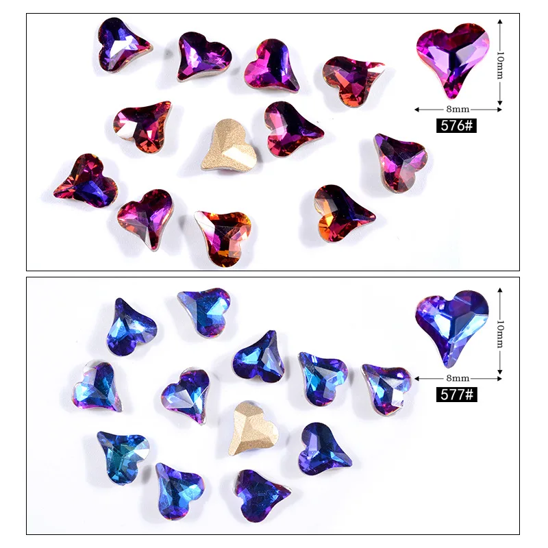 8*10mm 10pcs Skewed Heart Shape Glass Pointback Rhinestones Crystal AB Non-hotfix Rhinestones Nail Art/DIY/Phone Accessories 572
8*10mm 10pcs Skewed Heart Shape Glass Pointback Rhinestones Crystal AB Non-hotfix Rhinestones Nail Art/DIY/Phone Accessories 572